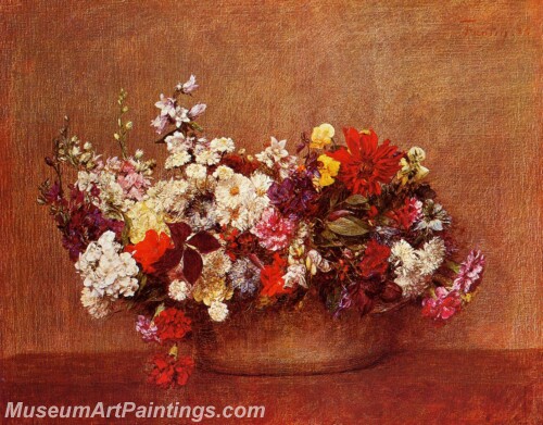 Flowers in a Bowl Painting