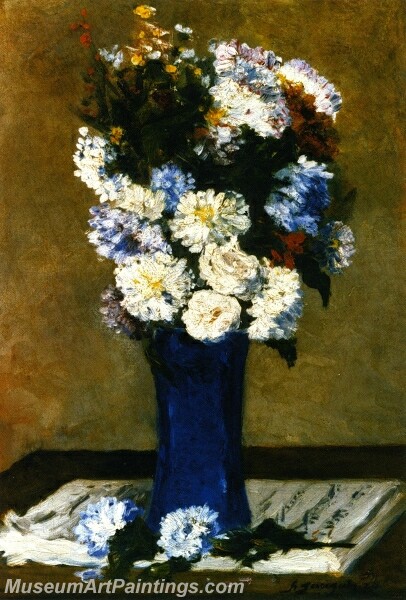 Flowers in a Vase with a Musical Score Painting