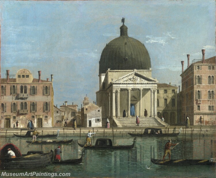 Follower of Canaletto Venice S. Simeone Piccolo Painting