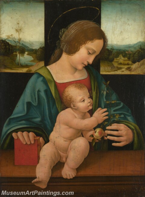 Follower of Giovanni Antonio Boltraffio The Virgin and Child Painting