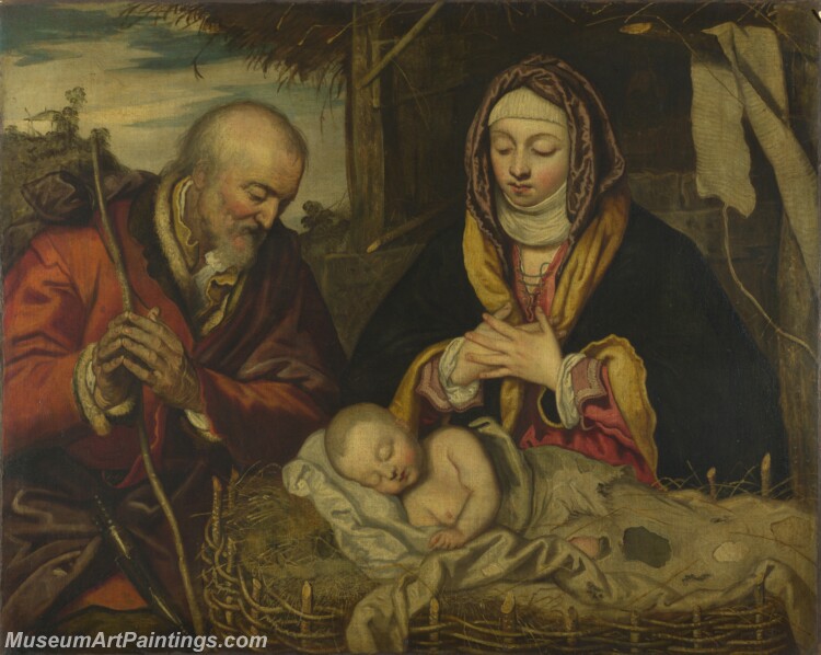 Follower of Jacopo Tintoretto The Nativity Painting