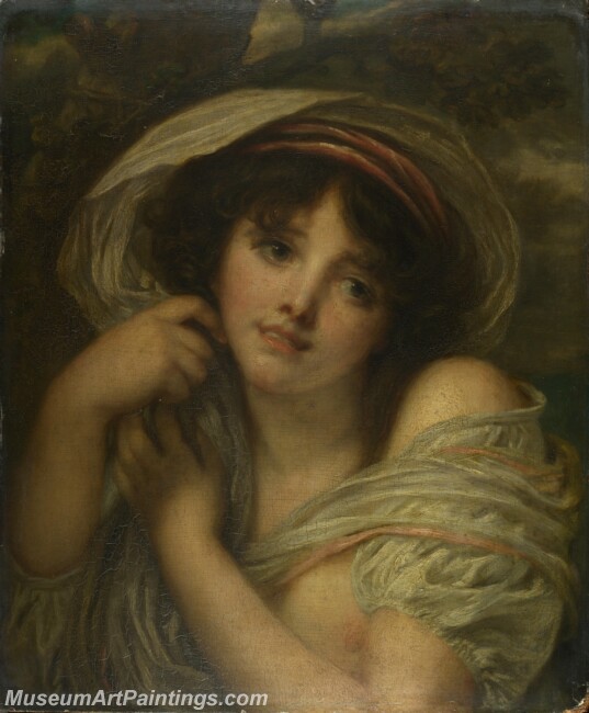 Follower of JeanBaptiste Greuze A Girl Painting