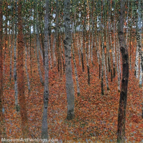 Forest of Beech Trees Painting