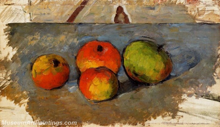 Four Apples Painting