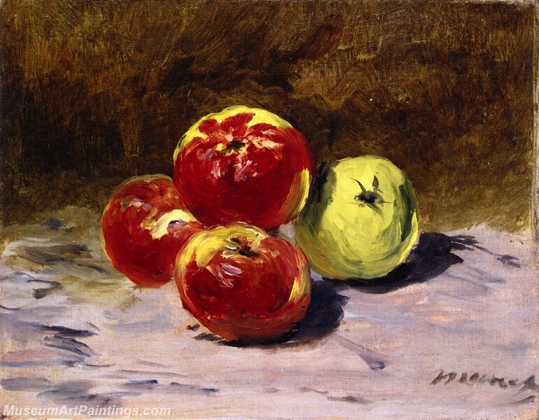 Four Apples Painting