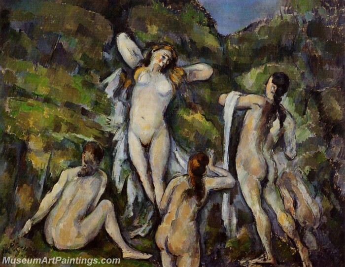 Four Bathers Painting