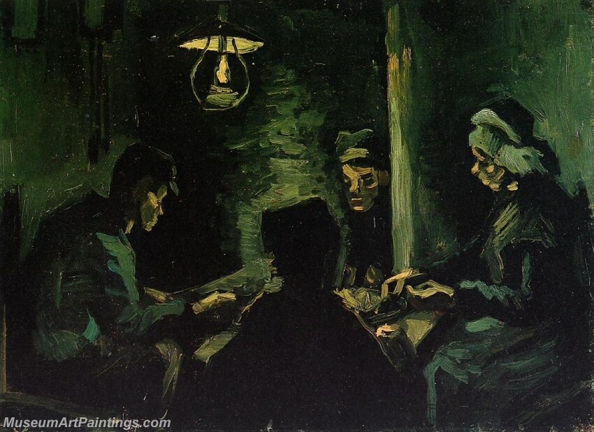 Four Peasants at a Meal (The Potato Eaters) Painting