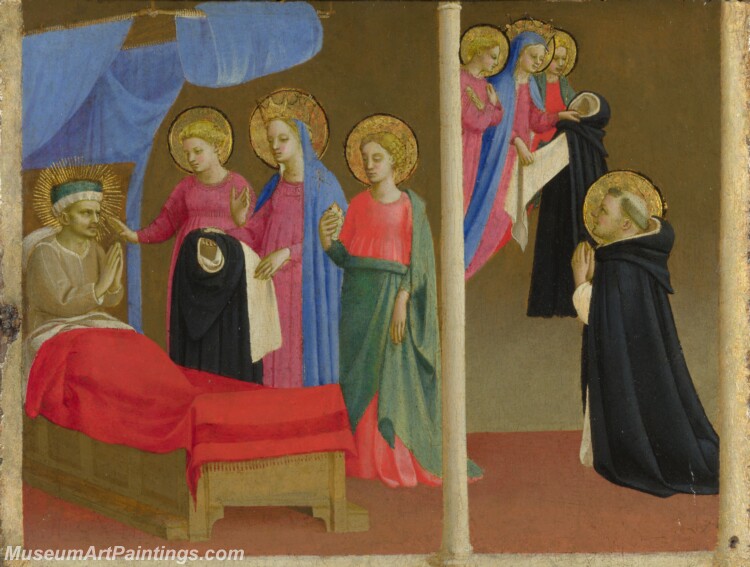 Fra Angelico The Vision of Dominican Habit Painting