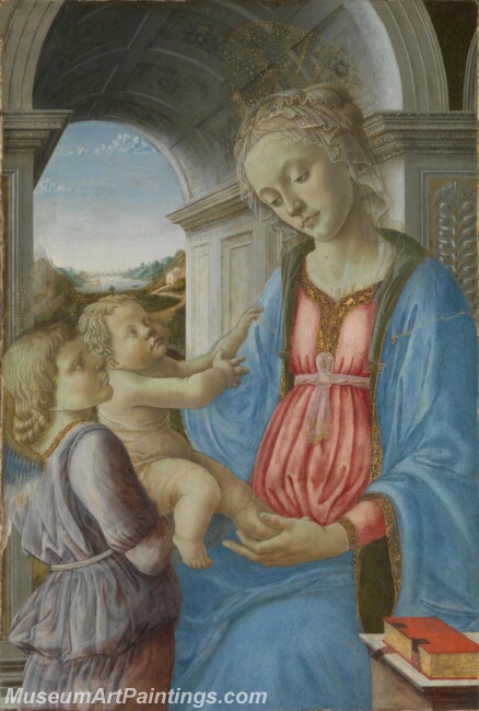 Fra Filippo Lippi The Virgin and Child with an Angel Painting