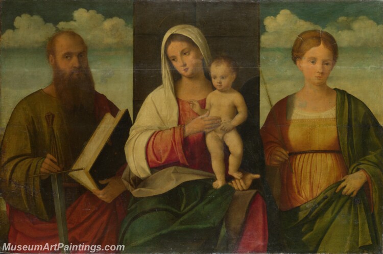 Francesco Bissolo The Virgin and Child and Saints Painting