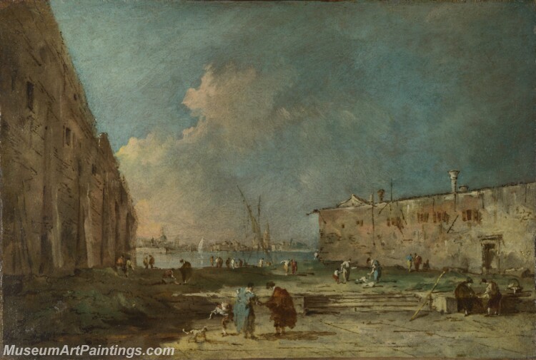 Francesco Guardi A View near Venice Painting