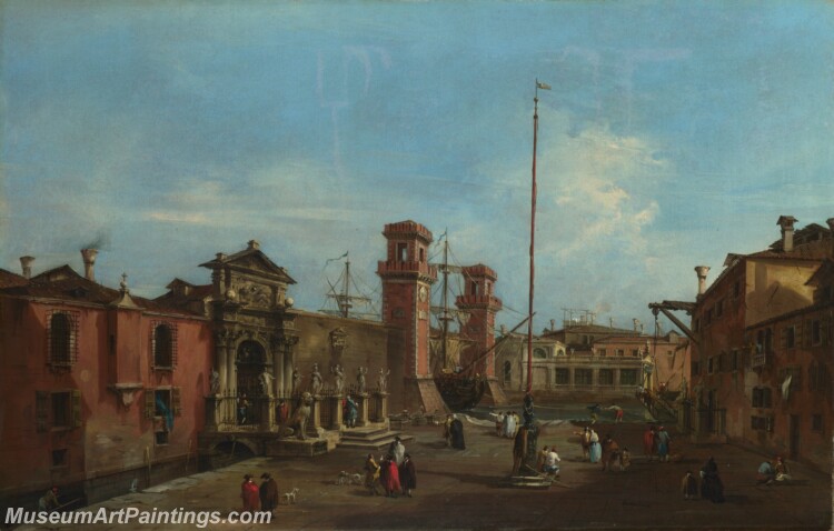 Francesco Guardi Venice The Arsenal Painting