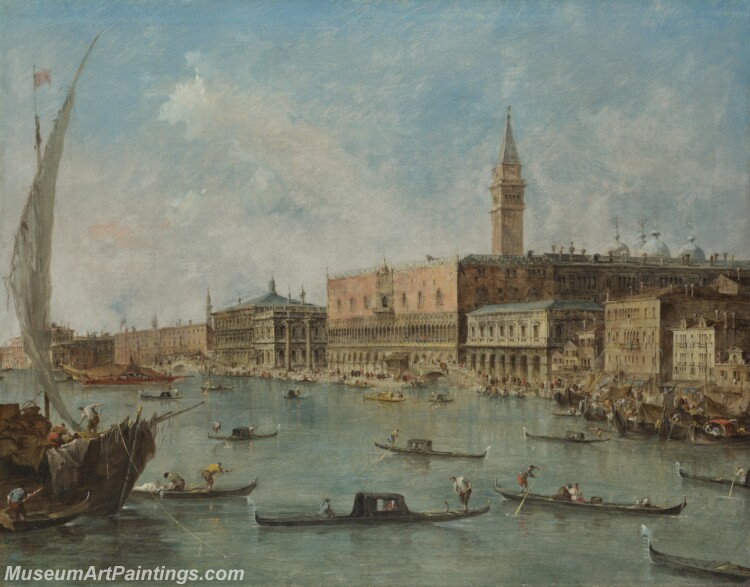 Francesco Guardi Venice The Doges Palace and the Molo Painting