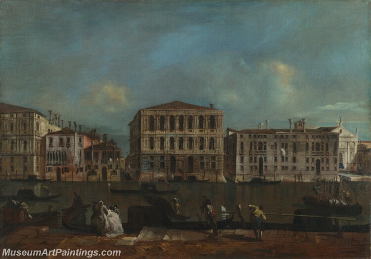 Francesco Guardi Venice The Grand Canal with Palazzo Pesaro Painting