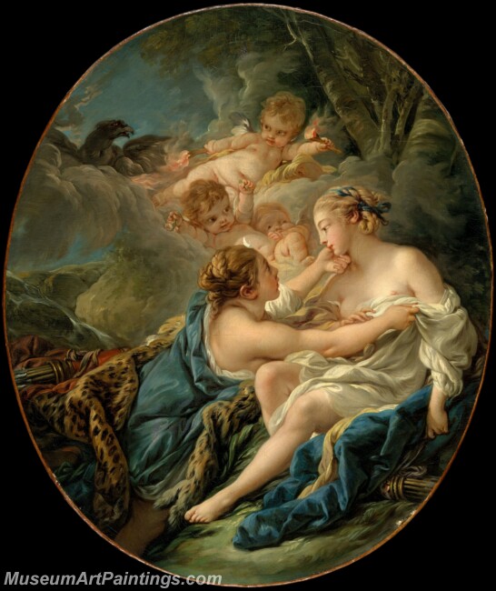 Francois Boucher Jupiter in the Guise of Diana and Callisto Painting