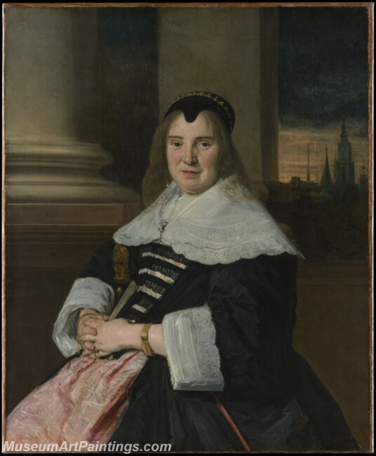 Frans Hals Portrait of a Woman Painting
