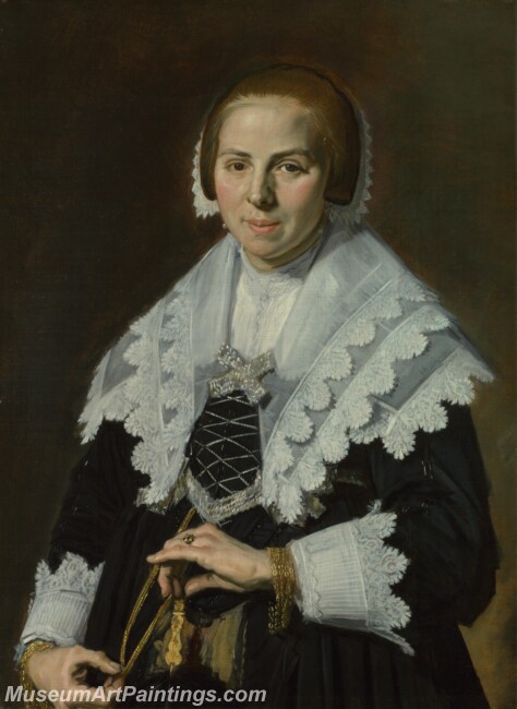 Frans Hals Portrait of a Woman with a Fan Painting