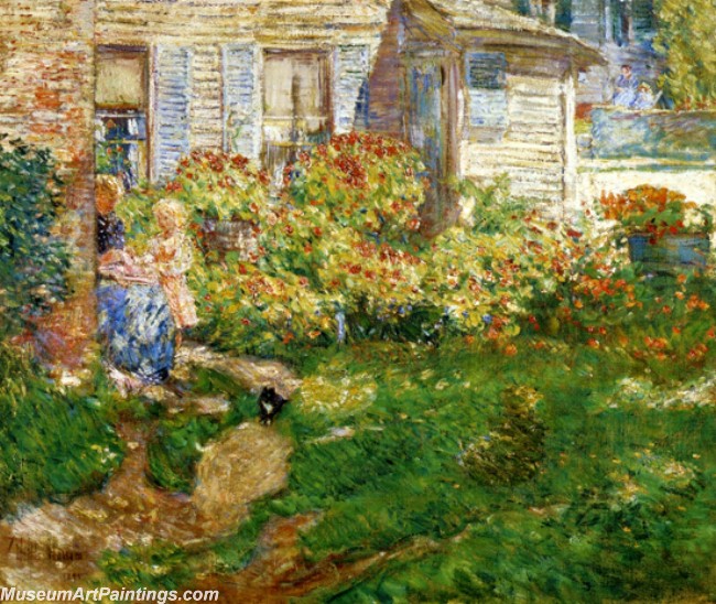 Frederick Childe Hassam A Fishermans Cottage Painting