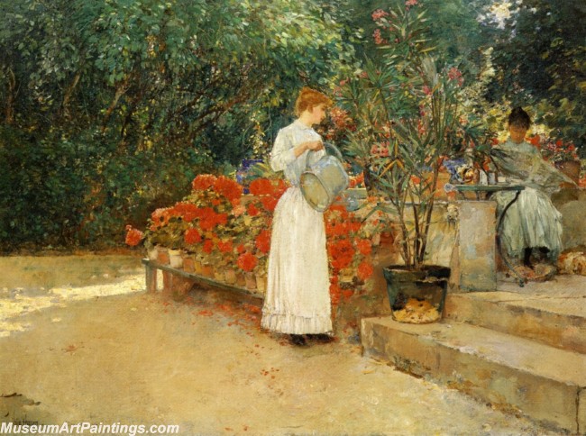 Frederick Childe Hassam After Breakfast Painting