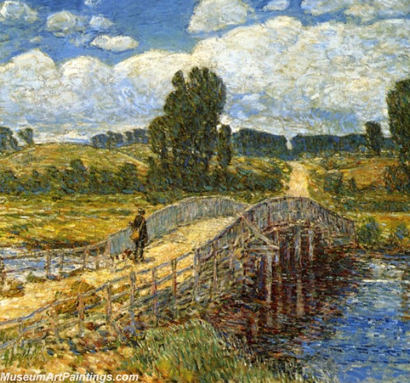 Frederick Childe Hassam Bridge at Old Lyme Painting