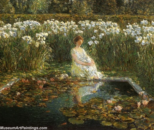 Frederick Childe Hassam Garden Paintings Lilies