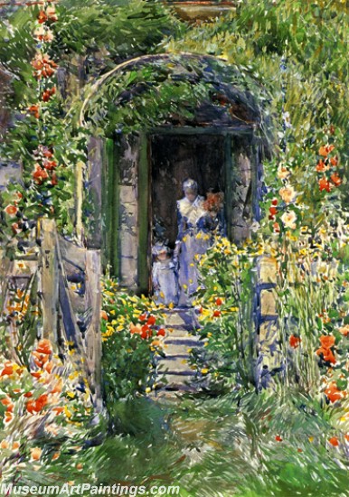 Frederick Childe Hassam Isles of Shoals Garden Painting