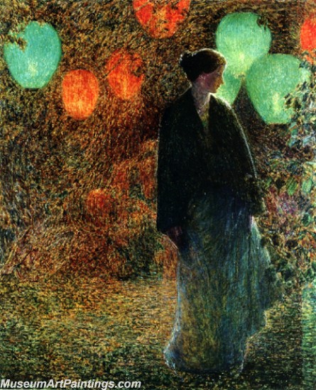 Frederick Childe Hassam July Night Painting