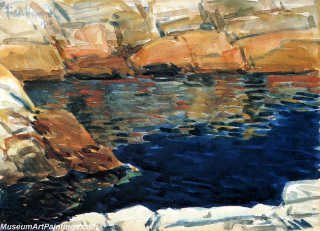 Frederick Childe Hassam Looking into Beryl Pool Painting