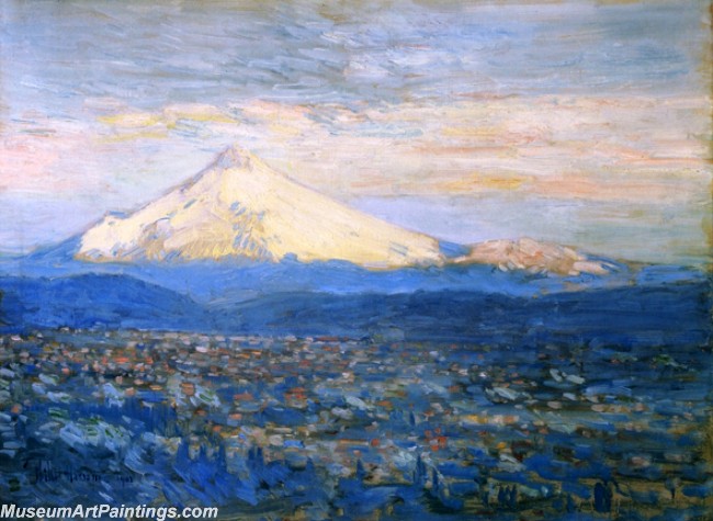 Frederick Childe Hassam Mount Hood Painting