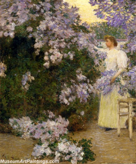 Frederick Childe Hassam Mrs Hassam in the Garden Painting