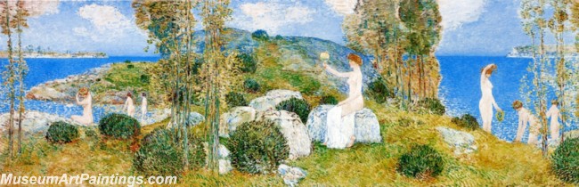 Frederick Childe Hassam Nude Painting The Bathers