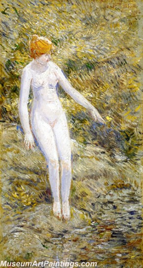 Frederick Childe Hassam Nude Painting The Butterfly