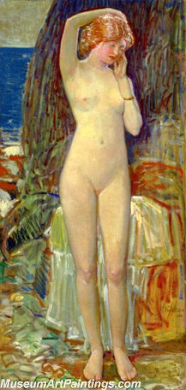 Frederick Childe Hassam Nude Painting The Nymph of Beryl Gorge