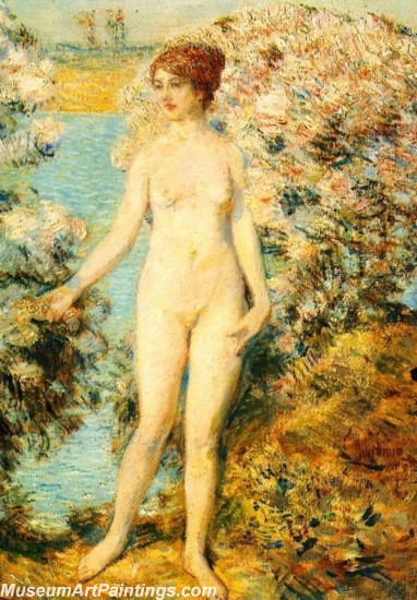 Frederick Childe Hassam Nude Woman Paintings 017