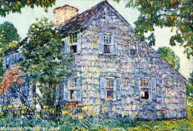 Frederick Childe Hassam Old House East Hampton Painting