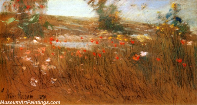 Frederick Childe Hassam Poppies Isles of Shoals Painting