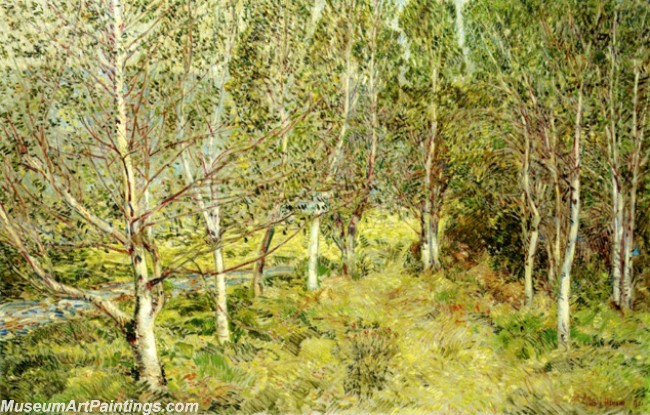 Frederick Childe Hassam Spring Woods Painting