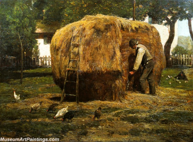 Frederick Childe Hassam The Barnyard Painting