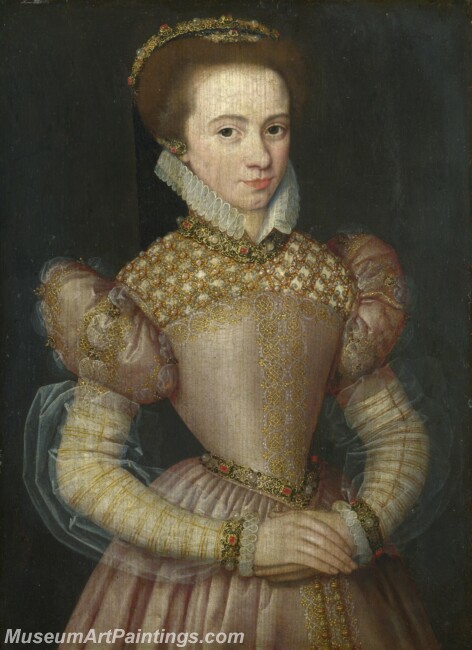 French Portrait of a Lady Painting