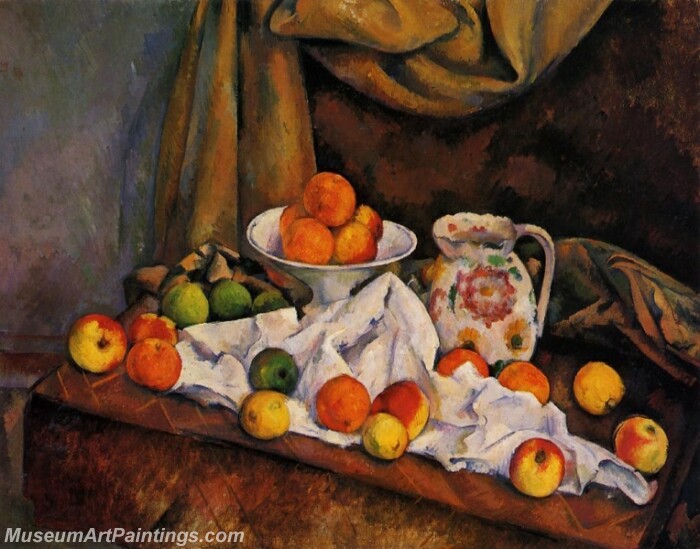 Fruit Bowl Pitcher and Fruit Painting