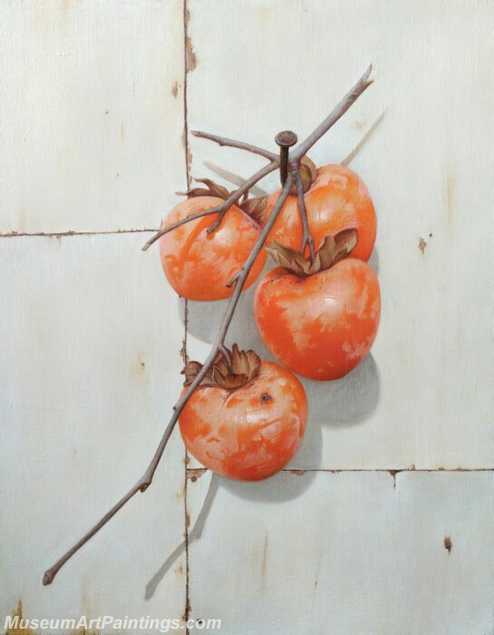 Fruit Painting Persimmons