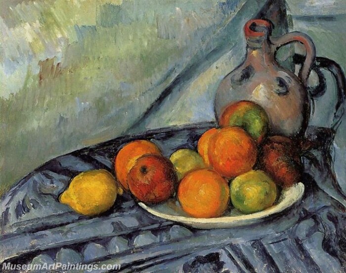 Fruit and Jug on a Table Painting