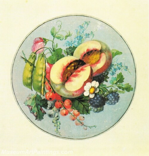 Fruit pieces in a circle Painting