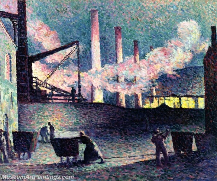 Furnaces at Couillet Painting