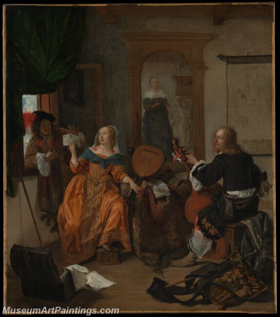 Gabriel Metsu A Musical Party Painting