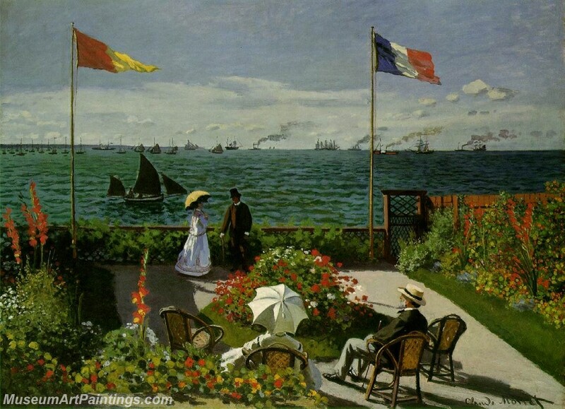 Garden at Sainte Adresse Painting