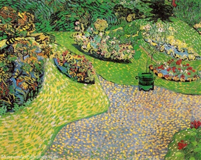 Garden in Auvers Painting