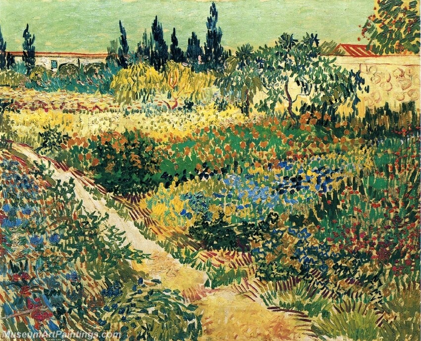 Garden with Flowers Painting