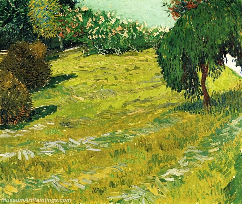 Garden with Weeping Willow Painting