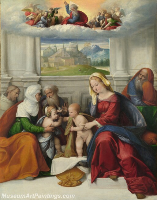 Garofalo The Holy Family with Saints Painting